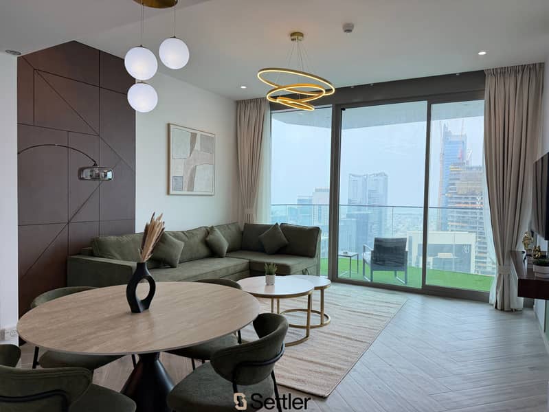 Brand New 1-Bedroom Apartment on High Floor | Stunning City View | Peninsula Three