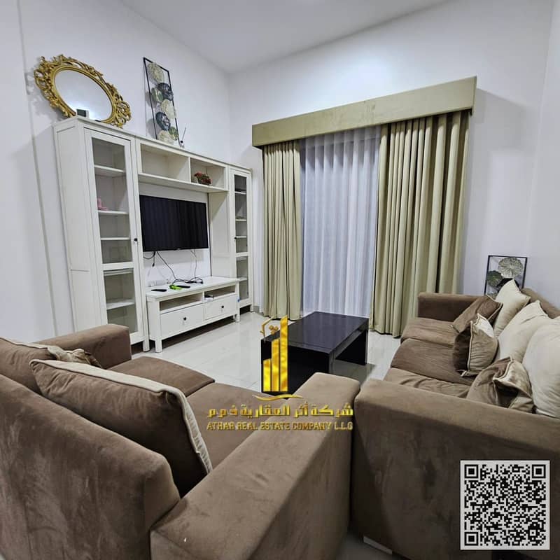 The most luxurious and beautiful fully furnished One-bedroom apartment for monthly rent in Ajman including all bills Luxurious furnishings!