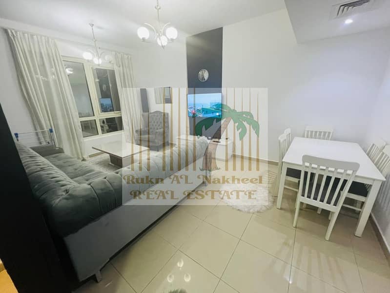 Fully furnished 1bhk 2bath balcony open view ready to move in good location for more details & information contact us