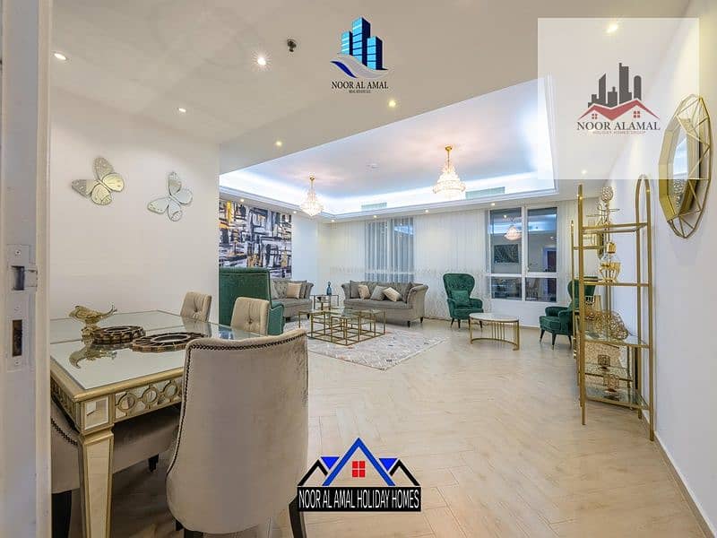 Sharjah Al Khan Duplex Apartment, 5 Bedrooms, 5 Bathrooms, 2 Balconies, 2 Reception Rooms