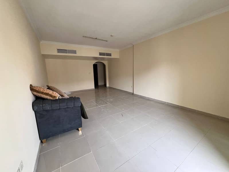 Free parking, master maid room and laundry, very spacious with new finishes, stunning Al Qasimia city view, in a prime location near all services.