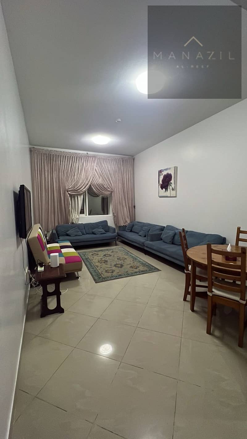 Furnished one-bedroom apartment with a spacious living room, all bills included. Approved 1