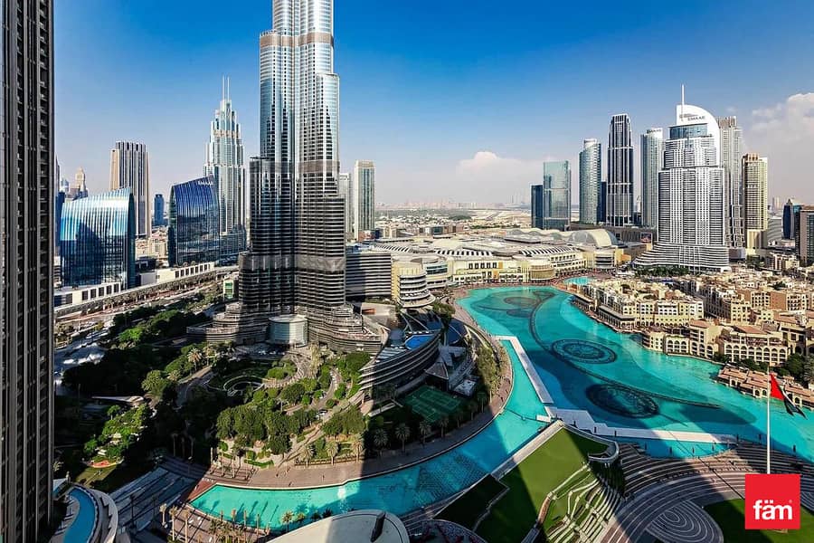 Fully Furnished | Burj Khalifa & fountains views
