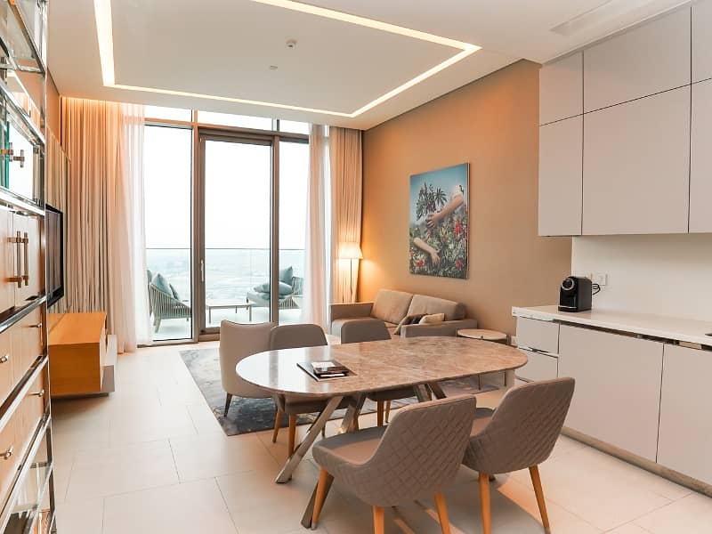 Luxury furnished 1BR | High floor | Iconic residence