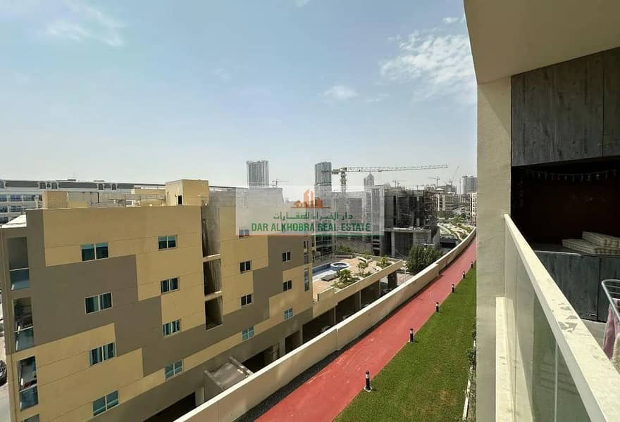 Furnished 1BR | Balcony | Community & City Views