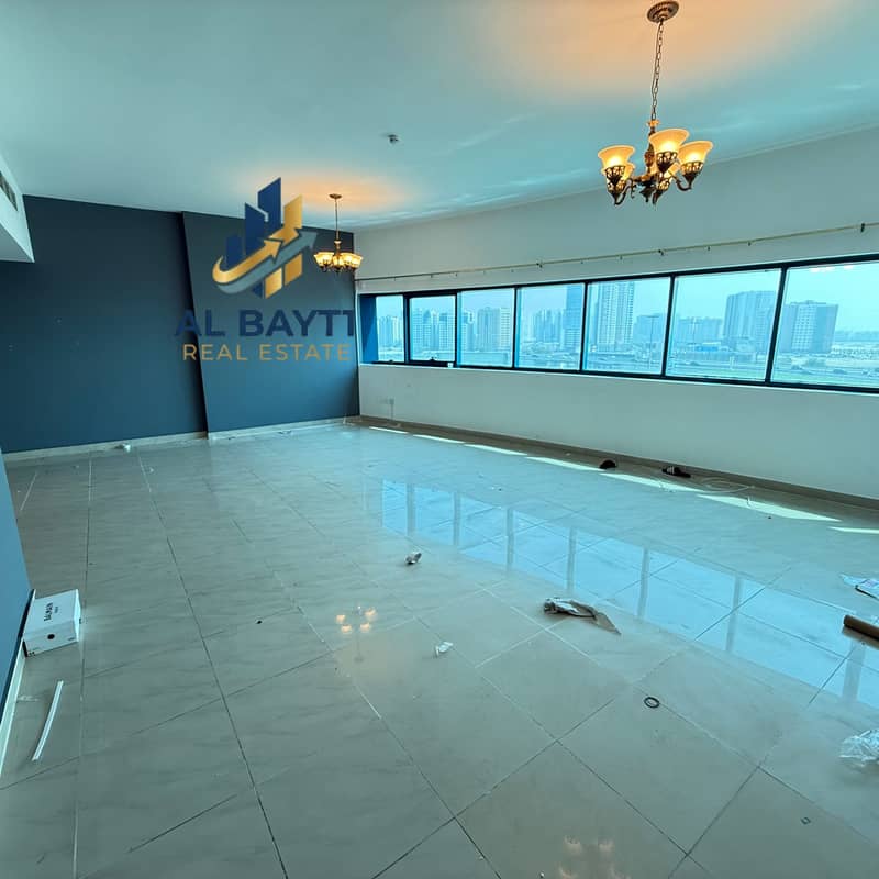 Luxury 3BHK with Huge Hall SeaView Maids room Ready to move Parking, 15 days, Gym, Swimming Pool Free Family Building Only 80k