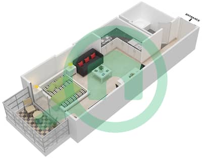 Confident Lancaster - Studio Apartments Unit 203 Floor plan