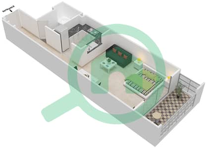 Confident Lancaster - Studio Apartments Unit 107 Floor plan