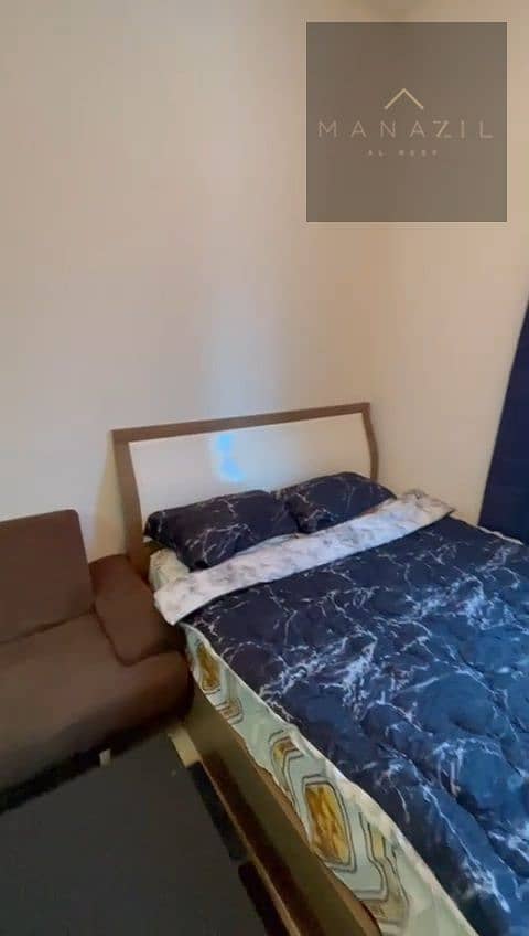 Luxury studio apartment with super deluxe furnishings in Al Taawun, gym, swimming pool, private parking