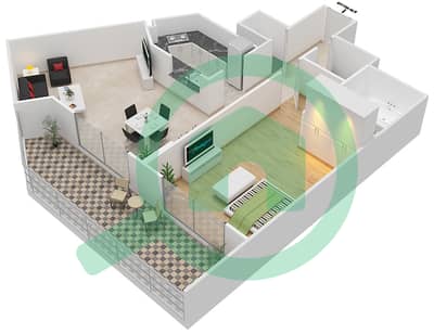 Confident Lancaster - 1 Bed Apartments Unit 201 Floor 1-9 Floor plan