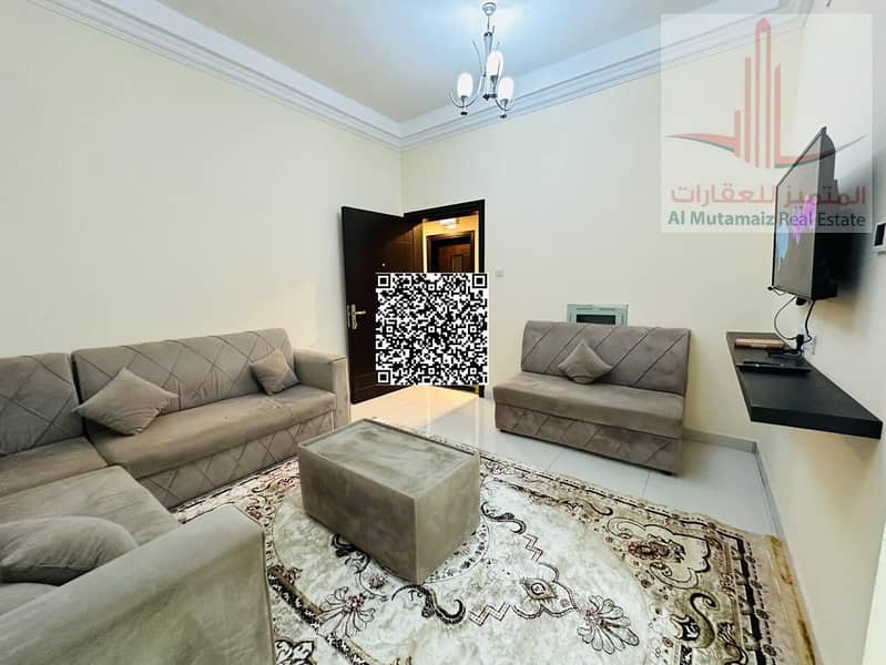 Fully Furnished 1 Bedroom Apartment with Balcony, Central AC and Bills Included for Rent in Al Rawda Prime Location with Internet and MaintenanceInclu