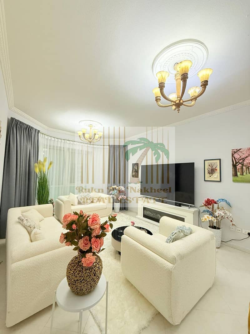 INCLUDING ALL Fully furnished monthly 1bhk 2bath lavish with open view ready to move in good location for more details & information contact us