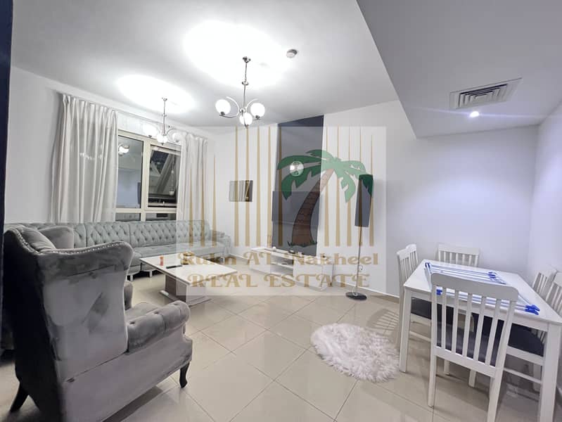 Cheapest | lavish | Fully furnished monthly 1bhk 2bath with open view ready to move in good location for more details & information contact us