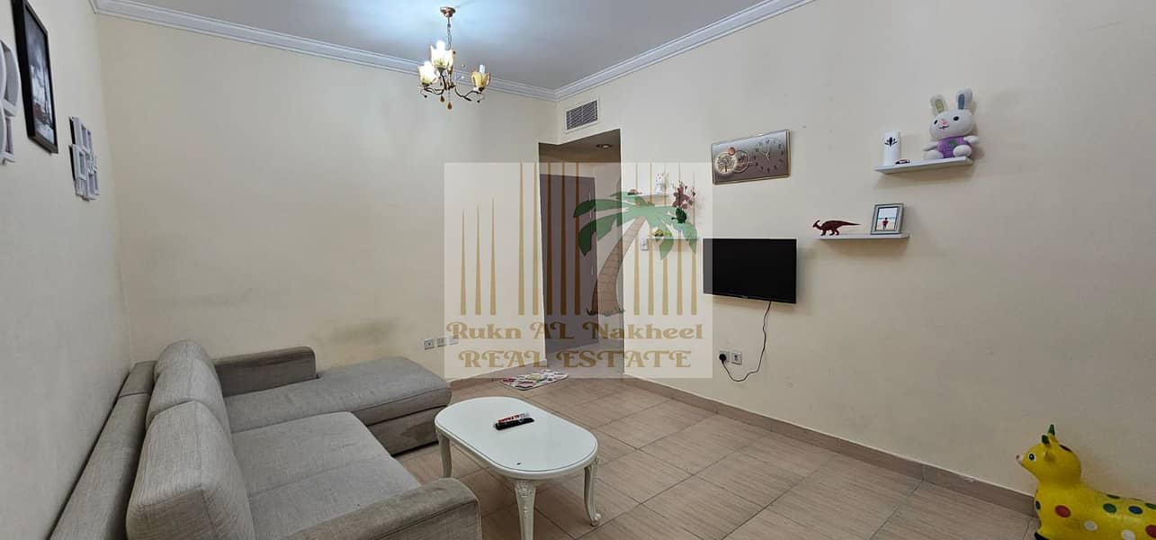 Cheapest gym pool | Fully furnished monthly 1bhk 1bath open view ready to move easy access to dubai in good location for more details contact us