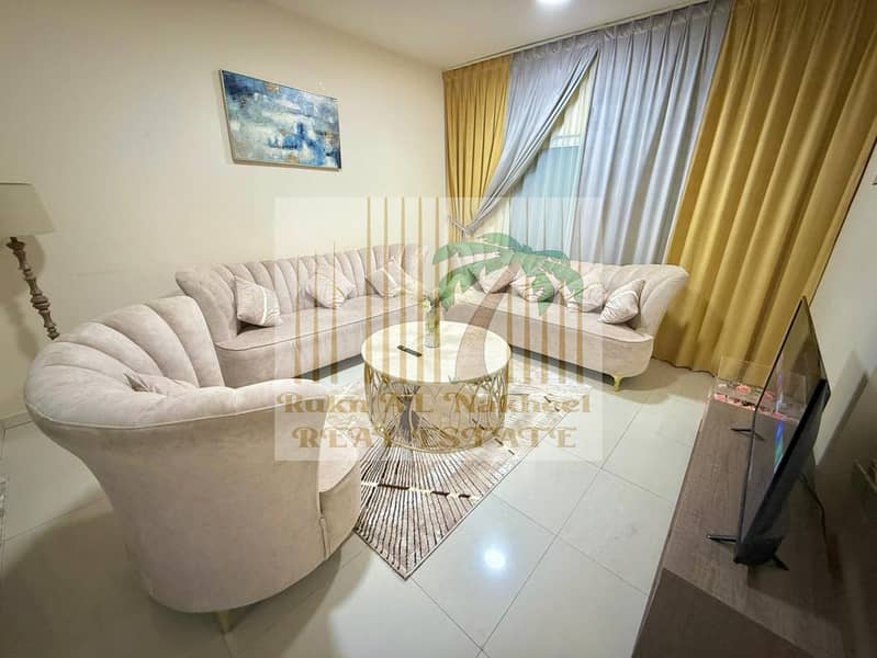 CHEAPEST | FULLY FURNISHED | MONTHLY PAYMENT 1bhk 1bath with balcony ready to move specious in good location for more details & information contact u