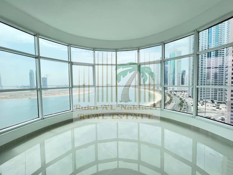 MOST LUXURIOUS | 3BHK | MASTER BEDROOM | GYM POOL AC & PARKING FREE near Cornish LIKE A NEW BUIDLING FOR more details & information contact us