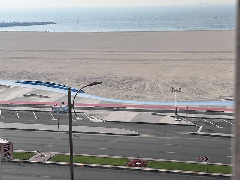 2 Bedroom Apartment for Rent in Ajman Corniche first row with excellent sea view maintenance by landlord prime location for AED 27,000 yearly