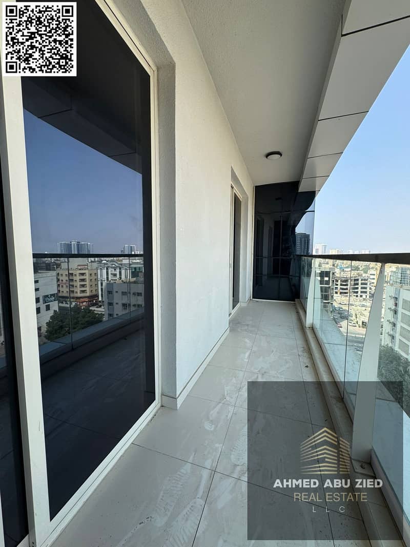 Two bedrooms and a living room for annual rent in Ajman, Al Rashidiya 1 | Two master bedrooms | Three bathrooms | Two balconies | Open view | Built-in