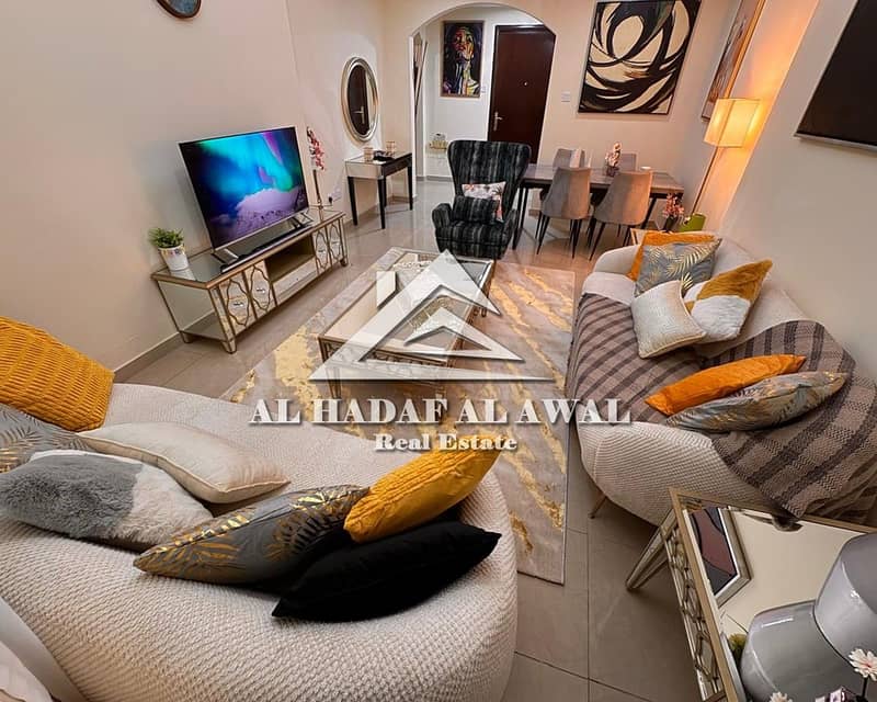 Spacious 2BHK apartment in Al Khan prime location near the beach and all services balcony with nice view master room clean finishing ready to move