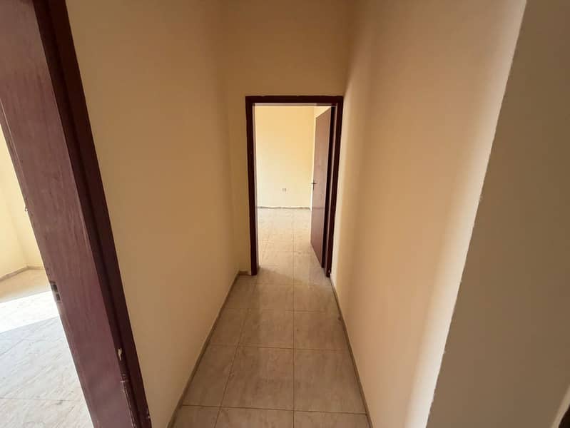 2-bedroom apartment and hall on Ajman Corniche (second row), balcony with view, separate hall, 2 bathrooms, AED 35,000 in 6 payments, fully bright apa
