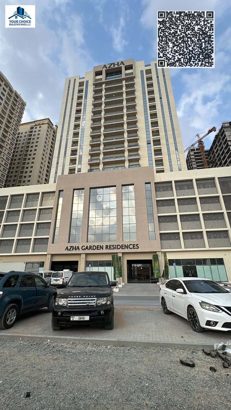 NEWLY BUILDING FOR RENT AVAILABLE 1 BEDROOM APARMENT WITH PARKING IN GARDEN RESIDENCES SHEIKH MOHAMMED BIN ZAYED RD - EMIRATES CITY - AJMAN - UAE
