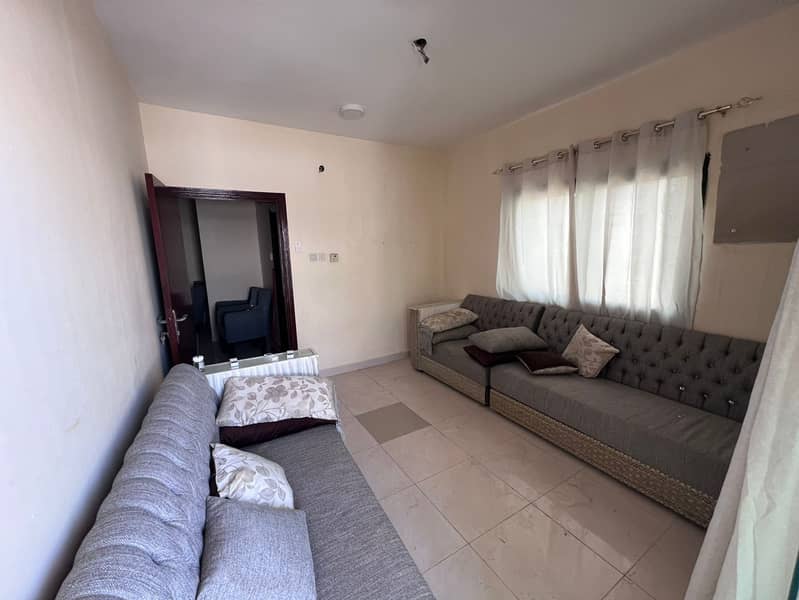 A fantastic opportunity to live in a fully furnished apartment located on the second row from Ajman Corniche in the Liwara 1 area