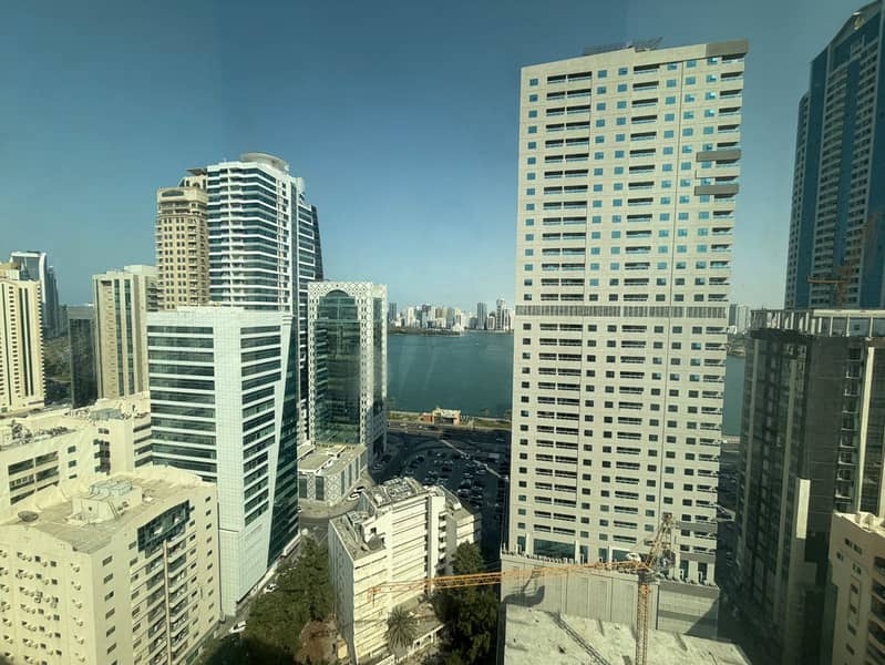 Sea view 1BHK AC free gym pool 1 month free premium finishing spacious layout prime location with easy access to Dubai