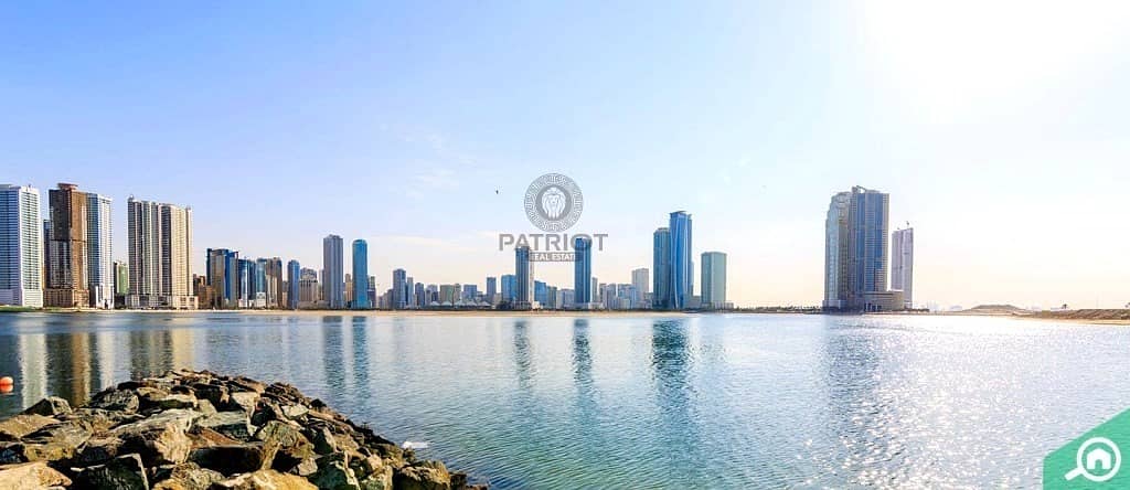 G + 50 Plot for Sale in  front  of Al Khan Lagoon