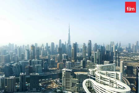 1 Bedroom Apartment for Rent in Business Bay, Dubai - High Floor Duplex with Burj View | Hotel Living
