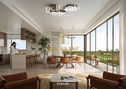 إطلالة على ملعب الجولف بغرفة نوم واحدة | شقة مفروشة | شرفة | جولف فيل إعمار ساوث