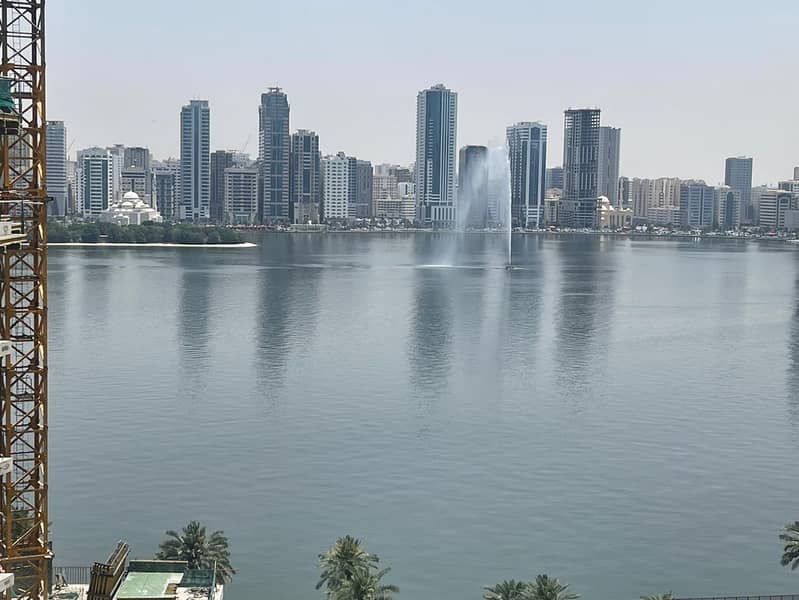 Sea view luxury 3BHK with balcony maid room AC Free gym pool premium finishing spacious layout prime location with easy access to Duba