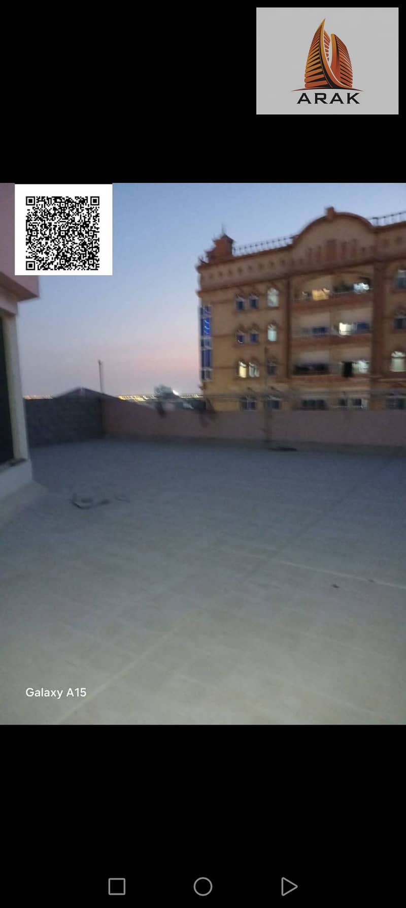 Two-bedroom apartment with a roof terrace for annual rent in Ajman, Al Nuaimiya.