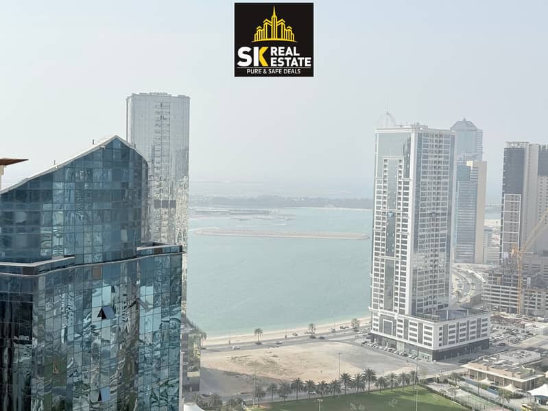 3 YEAR FIX RENT WITH BALCONY SEE VIEW SPACIOUS ONE BHK WITH BUITL IN WARDROBES WITH KIDS PALY AREA WITH POOL & GYM