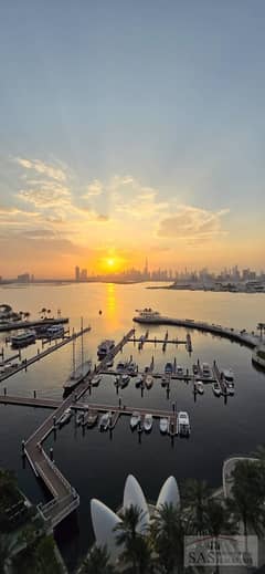 شقة في مساكن خور دبي 1 شمال،دبي كريك ريزيدنس،مرسى خور دبي 2 غرف 230000 درهم - 6795545