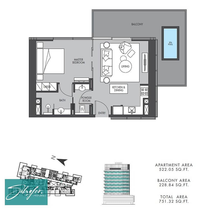 16 Floor Plan Unit307 with SPA Pool. jpg