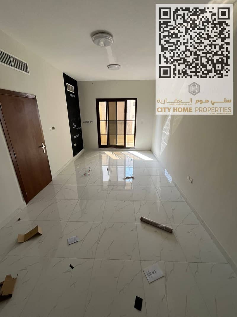 AED 32,000 yearly – 1 Bedroom Apartment for Rent in Al Rawda 1 – Prime Location – Near Al Hamidiya Police Station – Balcony & Central AC