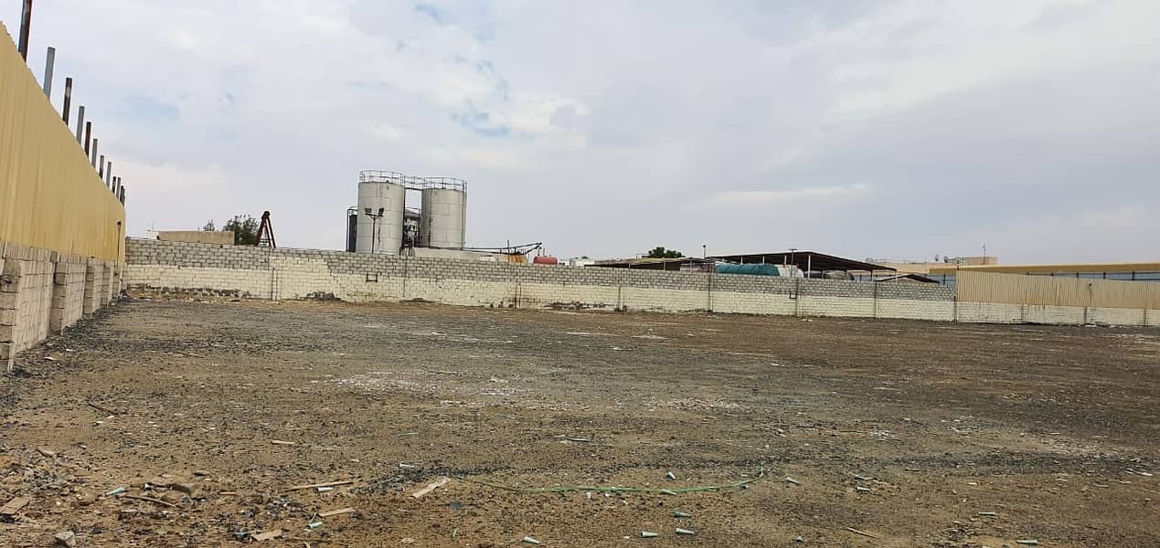 60,000 sq ft open land with electricity connected available in Al Sajaa Industrial area, Sharjah