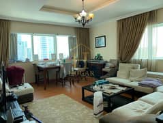 2 غرف نوم مفروشة | مارينا بيناكل | إطلالة جزئية على المدينة والبحر