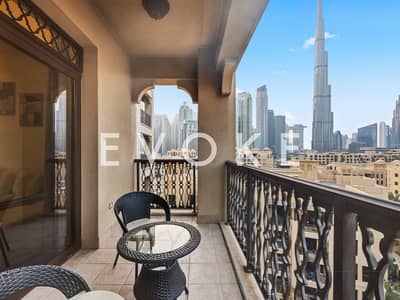 2 Bedroom Apartment for Rent in Downtown Dubai, Dubai - Luxury 2Bed with Balcony | Old Town | Burj View 2 Bedroom Apartment for Rent in Downtown Dubai, Dubai - Luxury 2Bed with Balcony | Old Town | Burj View
