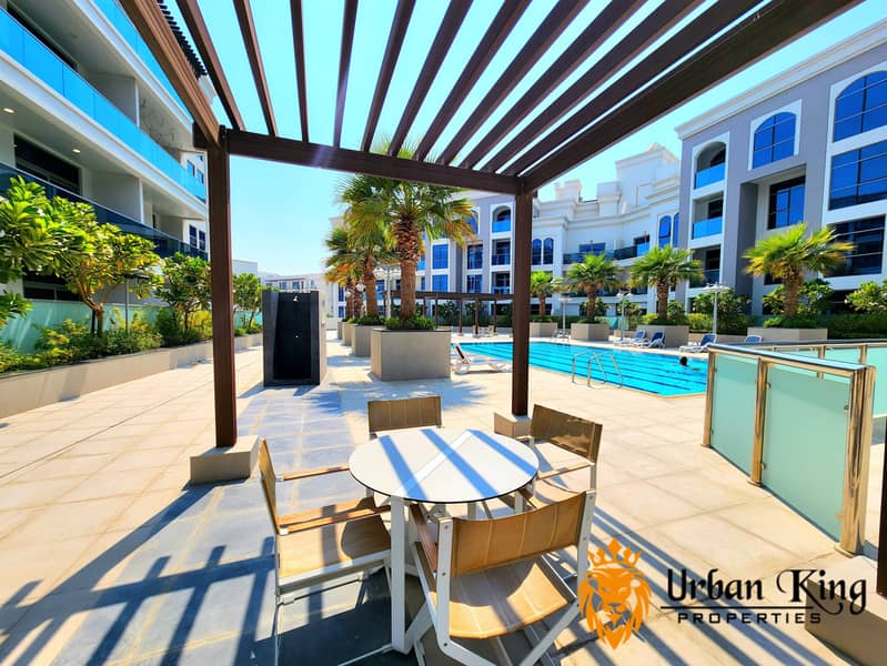 1BR Apartment | Balcony | City & Pool View | Art Gardens B, Arjan