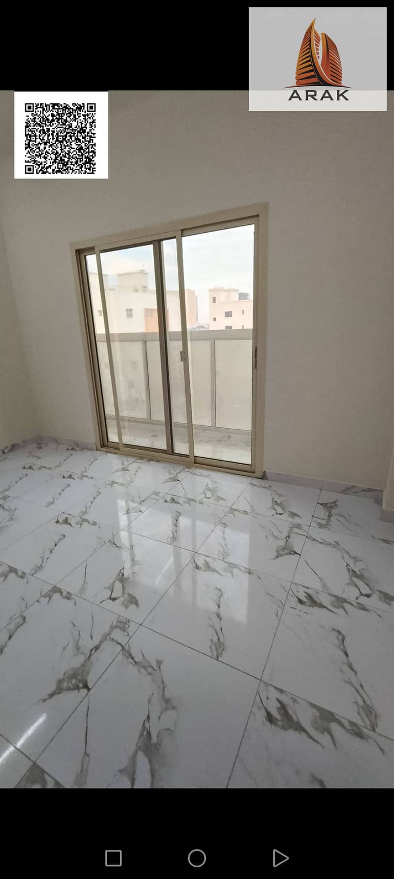 A stunning apartment for annual rent in Ajman, Al Aaliyah, two bedrooms and a living room, Sunset Tower.