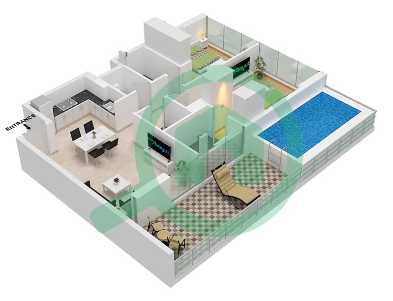 Unit 02 Floor 2-12
Unit 12 Floor 12
Unit 13 Floor 11
Unit 14 Floor 10
Unit 15 Floor 2-9 Samana Golf Views - Plano de planta de 2 habitaciones Apartamento Unidad 02,12,13,14,15 FLOOR 2-12 Unit 02 Floor 2-12
Unit 12 Floor 12
Unit 13 Floor 11
Unit 14 Floor 10
Unit 15 Floor 2-9 interactive3D