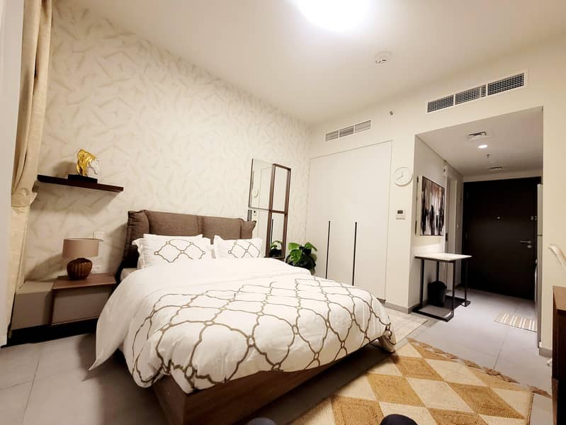 Fully Furnished Studio for Rent in Aljada – Modern Living | AED 40K