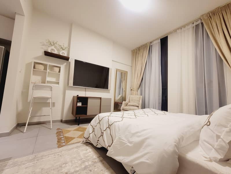 Fully Furnished Studio for Rent in Aljada – Modern Living | AED 40K