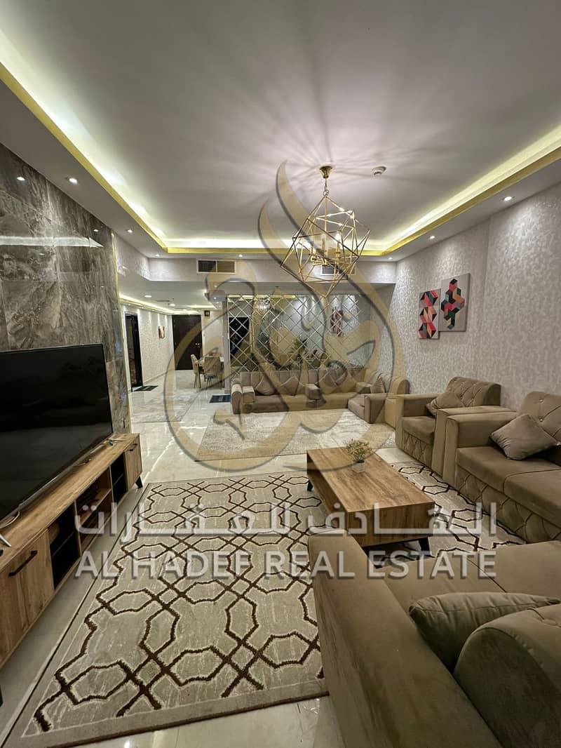Furnished 2-Bedroom Apartment with Spacious Living Room & Balcony – Luxury Finishes, Furnished, Gym, Pool & Parking