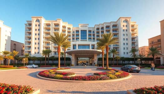 Building in Vendita a Muwaileh Commercial, Sharjah - Photorealistic_exterior_of_a_modern_UAE_style_residential_complex_7_9_stories_elegant_white_and_sand_colored_facade_with_subtle_Arabic_geometric_motifs_and_recessed_balconies_with_glass_railings. _Central_pavilion_bui. jpeg Building in Vendita a Muwaileh Commercial, Sharjah - Photorealistic_exterior_of_a_modern_UAE_style_residential_complex_7_9_stories_elegant_white_and_sand_colored_facade_with_subtle_Arabic_geometric_motifs_and_recessed_balconies_with_glass_railings. _Central_pavilion_bui. jpeg
