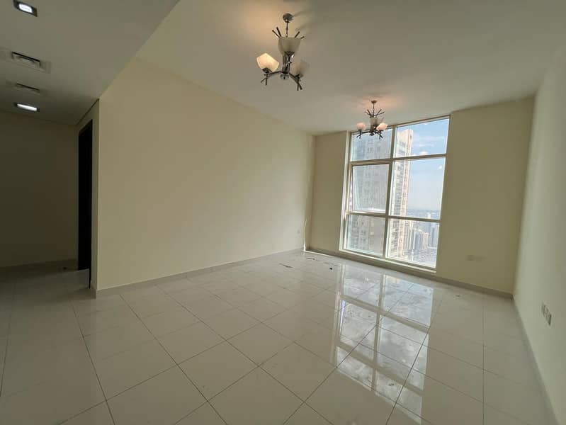 Luxury master bedroom & hall | panoramic view | free parking | gym & pool | wardrobes | near Dubai exit | 6 cheques | central AC & gas