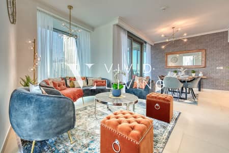 2 Bedroom Apartment for Rent in Downtown Dubai, Dubai - Burj Khalifa View | Serviced | Luxury