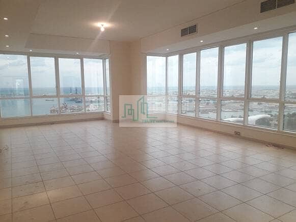 Huge Three Bedroom Apartment with maids room available at Meena St. Abu Dhabi