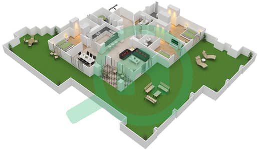 Reehan 8 - 3 Bed Apartments Unit 9 Ground Floor Floor plan